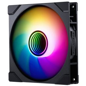   Phanteks M25 Gen2 házventilátor, fordított légáramlás, 140 mm, PWM, D-RGB világítás, LinQ6 csatlakozó, retail, fekete