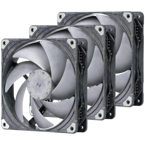Phanteks T30-140 ház ventilátor szett, 3db, 140x140x30mm vastag, PWM, nagy légszállítás, szürke
