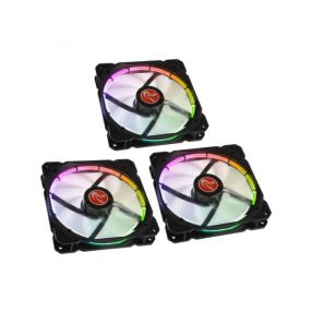   Ventilátor RAIJINTEK Auras 14 14cm RGB LED 3db-os szett + Vezérlő