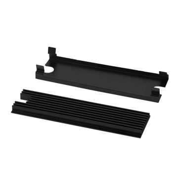   Thermal Grizzly M.2 SSD Cooler passzív SSD hűtő, M.2 2280, fekete - TG-M2SSD-ABR
