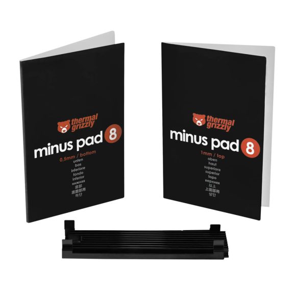 Thermal Grizzly M.2 SSD Cooler passzív SSD hűtő, M.2 2280, fekete - TG-M2SSD-ABR