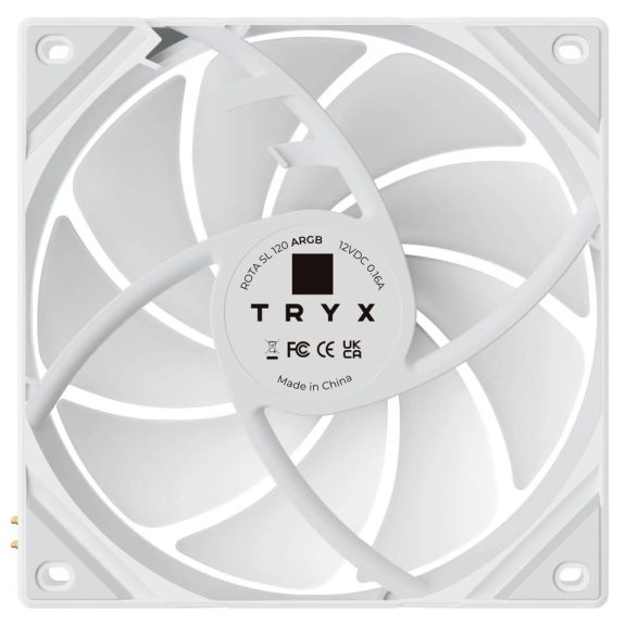 TRYX ROTA SL ARGB ventilátor, PWM, fehér