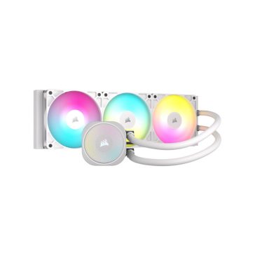   Processzor hűtő Corsair Nautilus RS 360 ARGB AIO - 360 mm, fehér