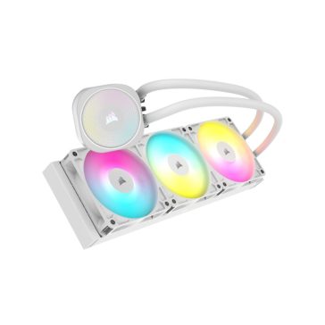   Processzor hűtő Corsair Nautilus RS 360 ARGB AIO - 360 mm, fehér