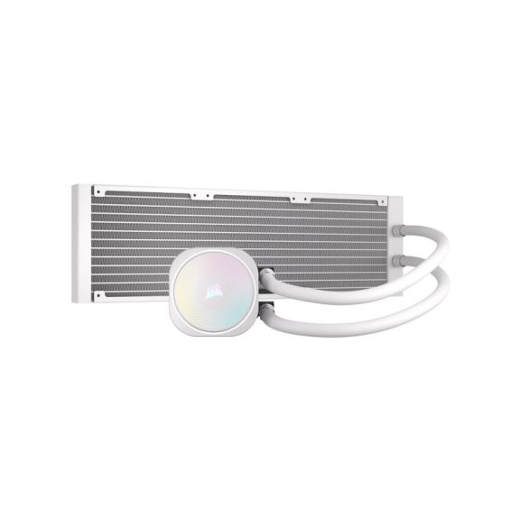 Processzor hűtő Corsair Nautilus RS 360 ARGB AIO - 360 mm, fehér