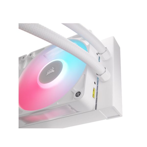 Processzor hűtő Corsair iCUE LINK Titan 240 RX LCD RGB AIO- 240 mm, fehér