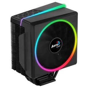   Aerocool Cylon 4 processzorhűtő, ARGB, PWM, 145W TDP, fekete