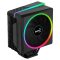 Aerocool Cylon 4 processzorhűtő, ARGB, PWM, 145W TDP, fekete