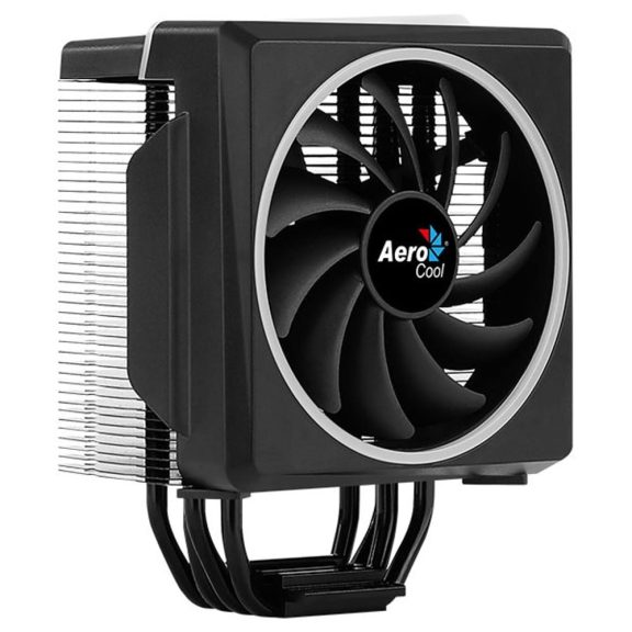 Aerocool Cylon 4 processzorhűtő, ARGB, PWM, 145W TDP, fekete