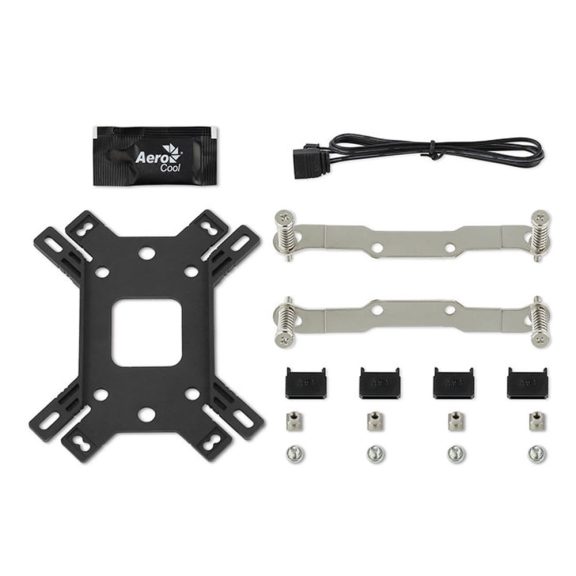 Aerocool Cylon 4 processzorhűtő, ARGB, PWM, 145W TDP, fekete