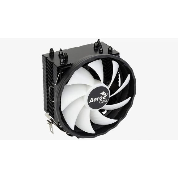 Aerocool Rave 4 ARGB CPU léghűtő, 120 mm PWM ventilátor, fekete