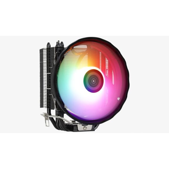 Aerocool Rave 4 ARGB CPU léghűtő, 120 mm PWM ventilátor, fekete