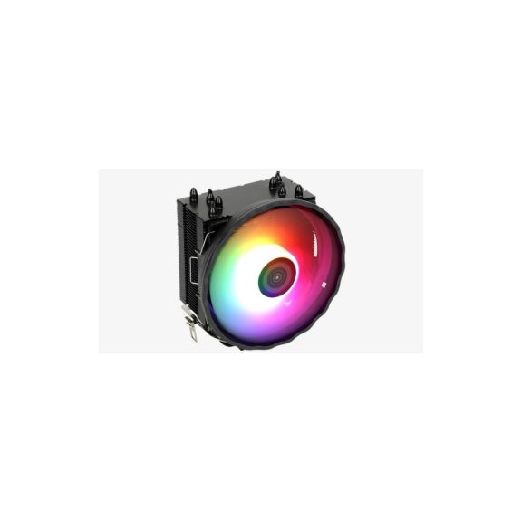 Aerocool Rave 4 ARGB CPU léghűtő, 120 mm PWM ventilátor, fekete