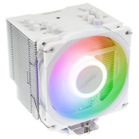   Alpenföhn Brocken 4 White ARGB processzorhűtő, 230 W TDP, ARGB ventilátor, fehér