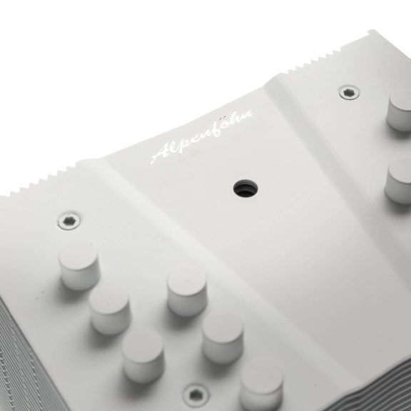 Alpenföhn Brocken 4 White ARGB processzorhűtő, 230 W TDP, ARGB ventilátor, fehér