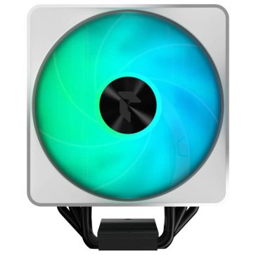   APNX AP1-V ARGB CPU léghűtő, 5 hőcső, 245W TDP, 120 mm PWM ventilátor, fehér