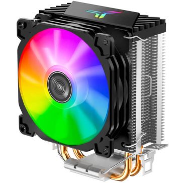   Jonsbo CR-1200 CPU hűtő, 92mm ventilátor, RGB, 2 heatpipe, fekete