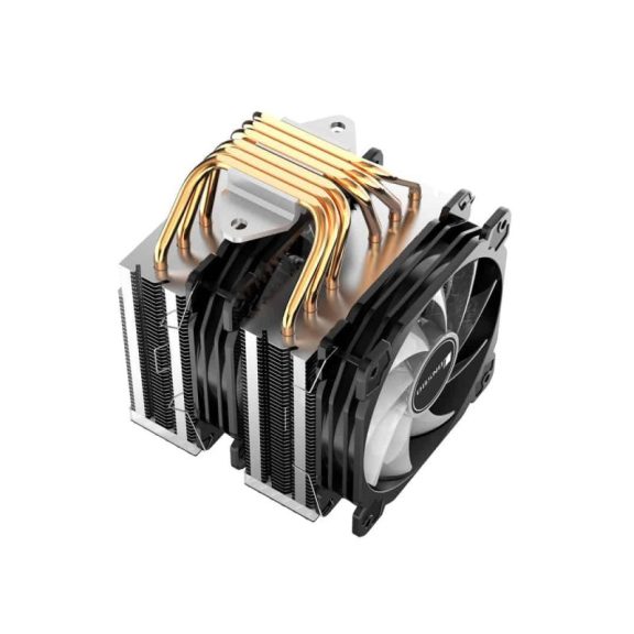 Processzor hűtő Jonsbo CR-2000GT Fekete ARGB PWM 2x12cm