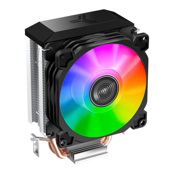 Jonsbo CR-1200E CPU hűtő, 92mm ventilátor, fix RGB, 2 heatpipe, fekete