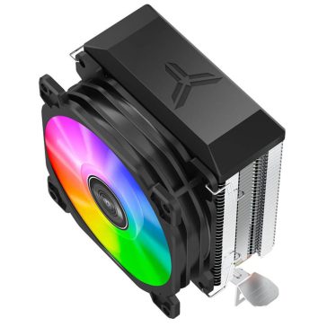   Jonsbo CR-1200E CPU hűtő, 92mm ventilátor, fix RGB, 2 heatpipe, fekete