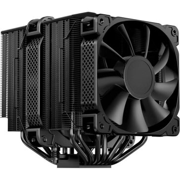   Jonsbo HX7280 processzorhűtő, dupla torony, 7 hőcső, 3 ventilátor, fekete