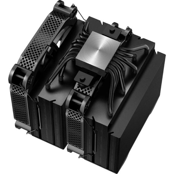 Jonsbo HX7280 processzorhűtő, dupla torony, 7 hőcső, 3 ventilátor, fekete