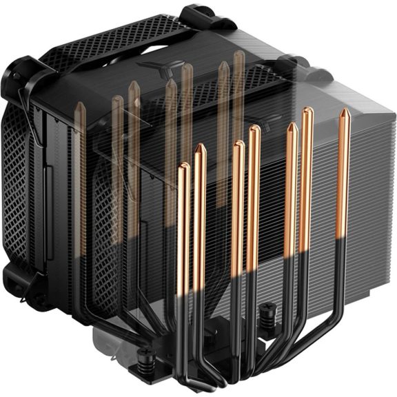 Jonsbo HX7280 processzorhűtő, dupla torony, 7 hőcső, 3 ventilátor, fekete