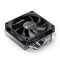 Jonsbo HP400S processzorhűtő, low profile, 4 hőcső, 90mm PWM ventilátor, fekete