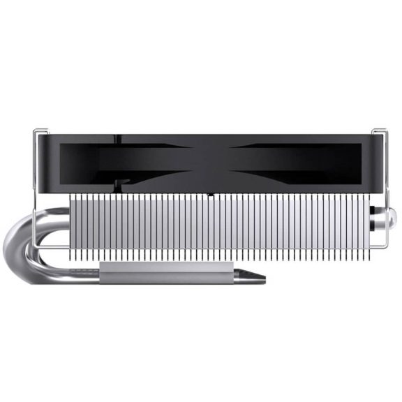 Jonsbo HP400S processzorhűtő, low profile, 4 hőcső, 90mm PWM ventilátor, fekete