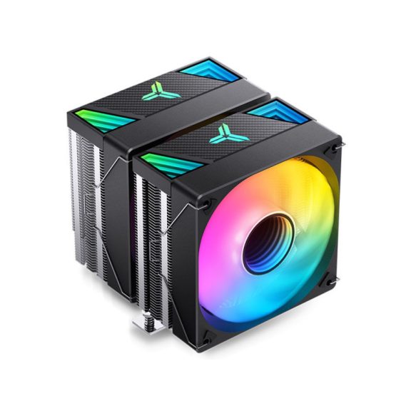 Processzor hűtő Jonsbo CR-3000 ARGB  Dual torony, 2x120mm venti, Fekete
