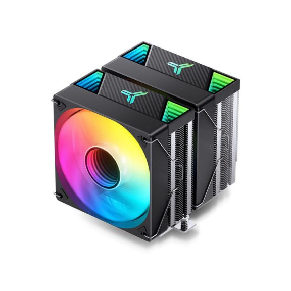 Processzor hűtő Jonsbo CR-3000 ARGB  Dual torony, 2x120mm venti, Fekete
