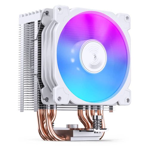 Jonsbo CR-1400 E White processzorhűtő, RGB, single tower, 160 W TDP, 92mm, fehér