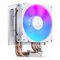 Jonsbo CR-1400 E White processzorhűtő, RGB, single tower, 160 W TDP, 92mm, fehér