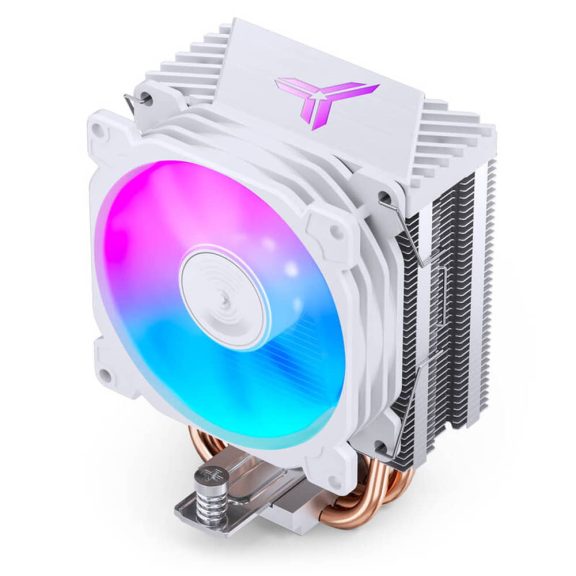 Jonsbo CR-1400 E White processzorhűtő, RGB, single tower, 160 W TDP, 92mm, fehér