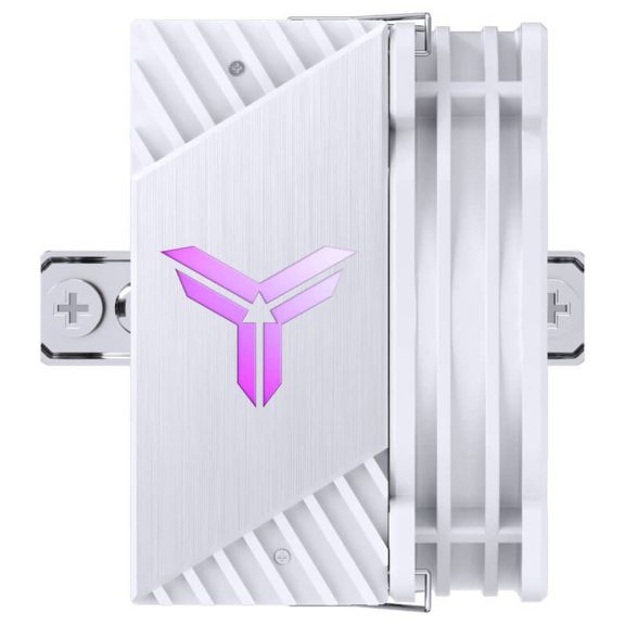 Jonsbo CR-1400 E White processzorhűtő, RGB, single tower, 160 W TDP, 92mm, fehér