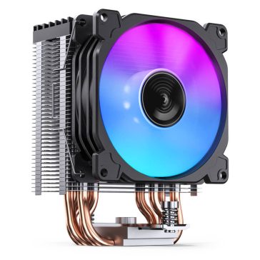   Jonsbo CR-1400 E Black processzorhűtő, RGB, single tower, 160 W TDP, 92mm, fekete