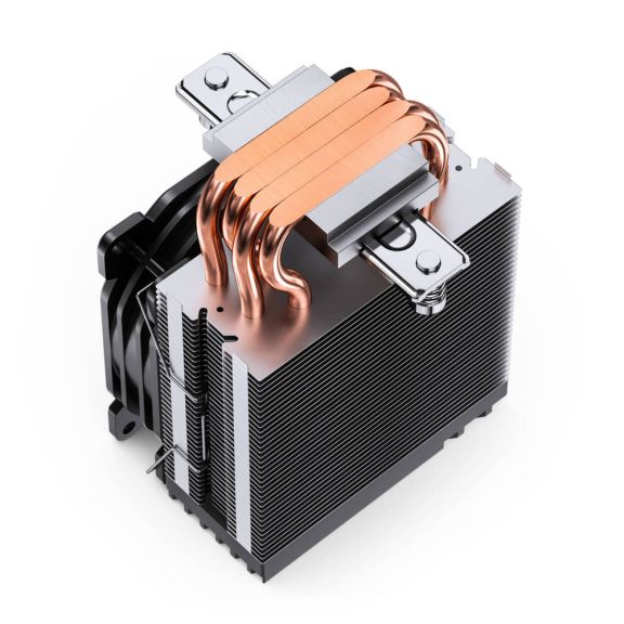 Jonsbo CR-1400 E Black processzorhűtő, RGB, single tower, 160 W TDP, 92mm, fekete