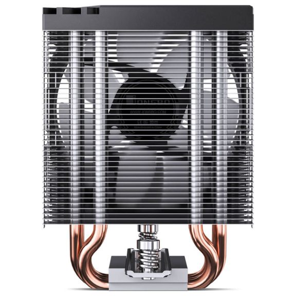 Jonsbo CR-1400 E Black processzorhűtő, RGB, single tower, 160 W TDP, 92mm, fekete