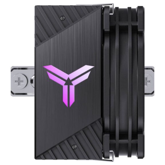 Jonsbo CR-1400 E Black processzorhűtő, RGB, single tower, 160 W TDP, 92mm, fekete