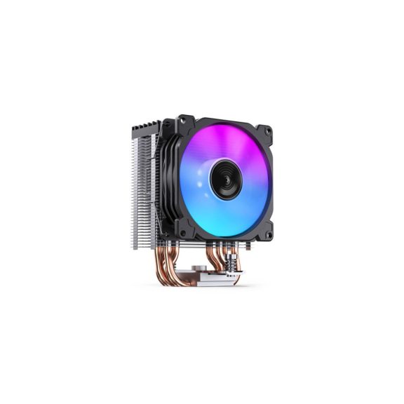 Jonsbo CR-1400 E Black processzorhűtő, RGB, single tower, 160 W TDP, 92mm, fekete