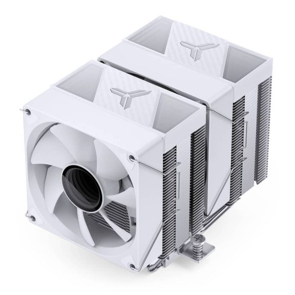 Jonsbo CR-1400 DV2 processzorhűtő, 6 hőcső, ARGB, 92mm PWM ventilátor, fehér