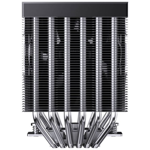 Jonsbo CR-1400 DV2 processzorhűtő, 6 hőcső, ARGB, 92mm PWM ventilátor, fekete