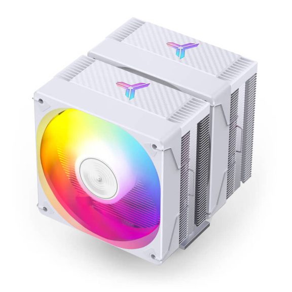 Jonsbo CR-3000E CPU hűtő, dual tower, 260 W TDP, RGB világítás, 2x120mm, fehér