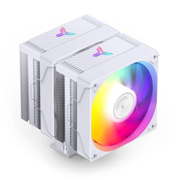 Jonsbo CR-3000E CPU hűtő, dual tower, 260 W TDP, RGB világítás, 2x120mm, fehér