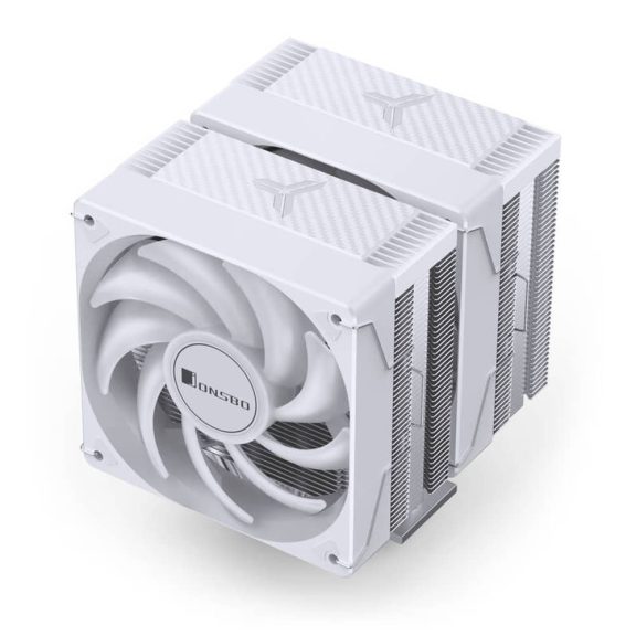 Jonsbo CR-3000E CPU hűtő, dual tower, 260 W TDP, RGB világítás, 2x120mm, fehér