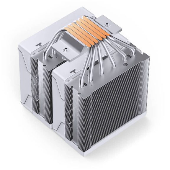 Jonsbo CR-3000E CPU hűtő, dual tower, 260 W TDP, RGB világítás, 2x120mm, fehér