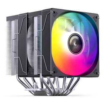   Jonsbo CR-3000E CPU hűtő, dual tower, 260 W TDP, RGB világítás, 2x120mm, fekete