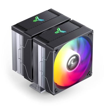   Jonsbo CR-3000E CPU hűtő, dual tower, 260 W TDP, RGB világítás, 2x120mm, fekete