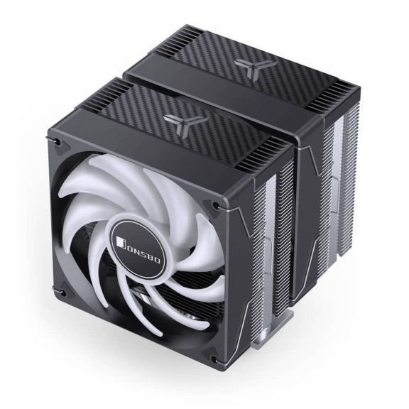 Jonsbo CR-3000E CPU hűtő, dual tower, 260 W TDP, RGB világítás, 2x120mm, fekete
