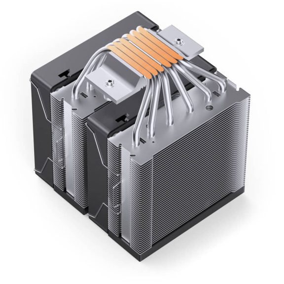 Jonsbo CR-3000E CPU hűtő, dual tower, 260 W TDP, RGB világítás, 2x120mm, fekete